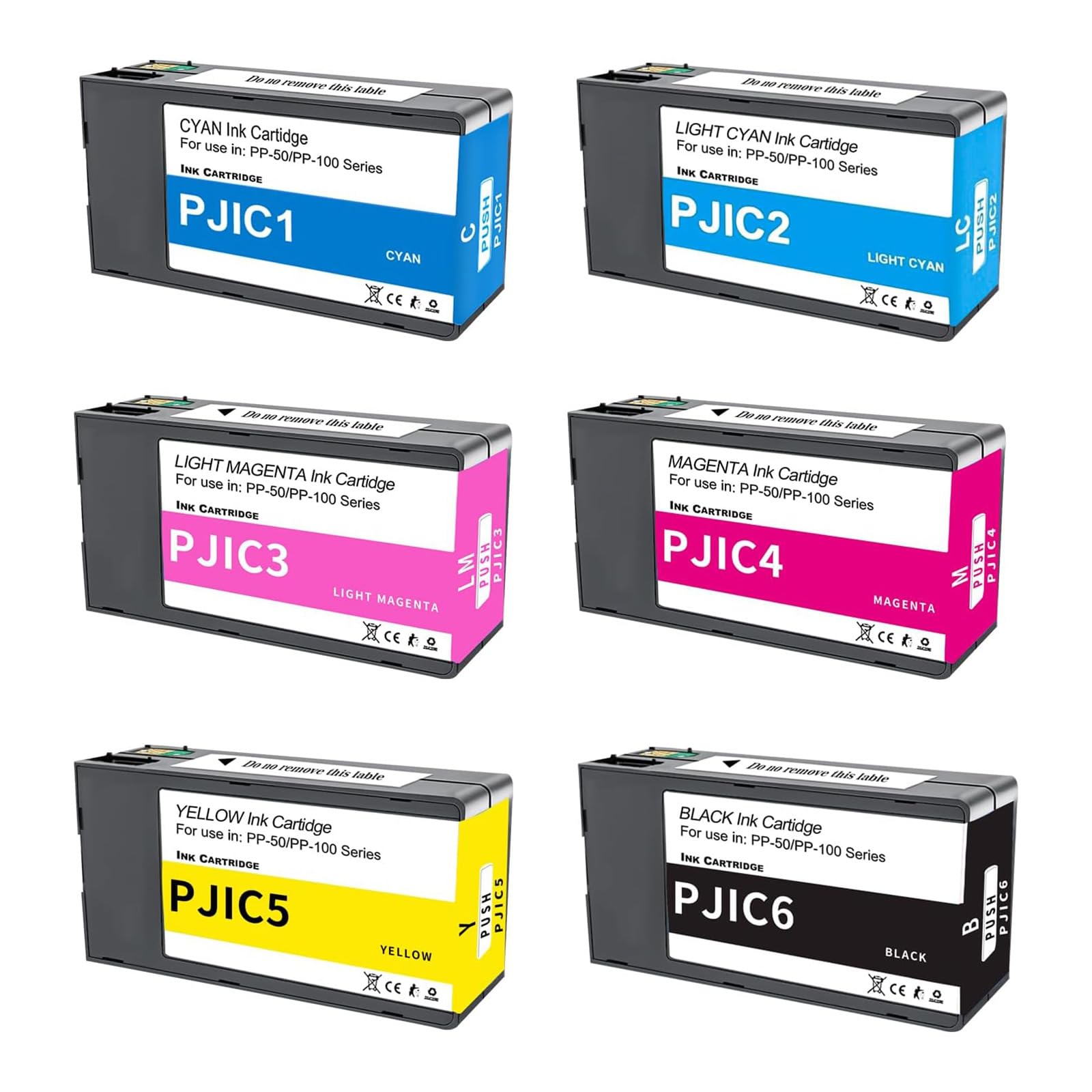 Amazon.co.jp: PP-50 PP-100 インクカートリッジ 6色セット PJIC1